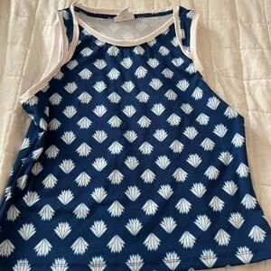 Navy Blue Athletic Tank Top